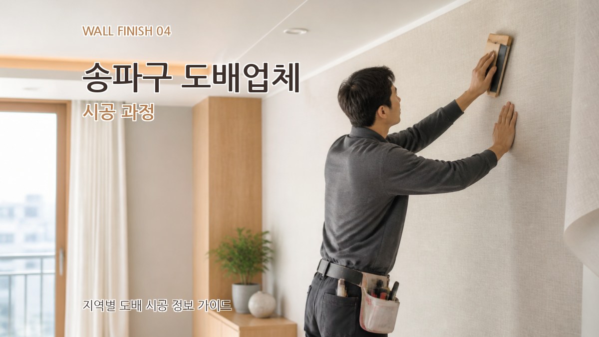 송파구 도배업체 시공 과정