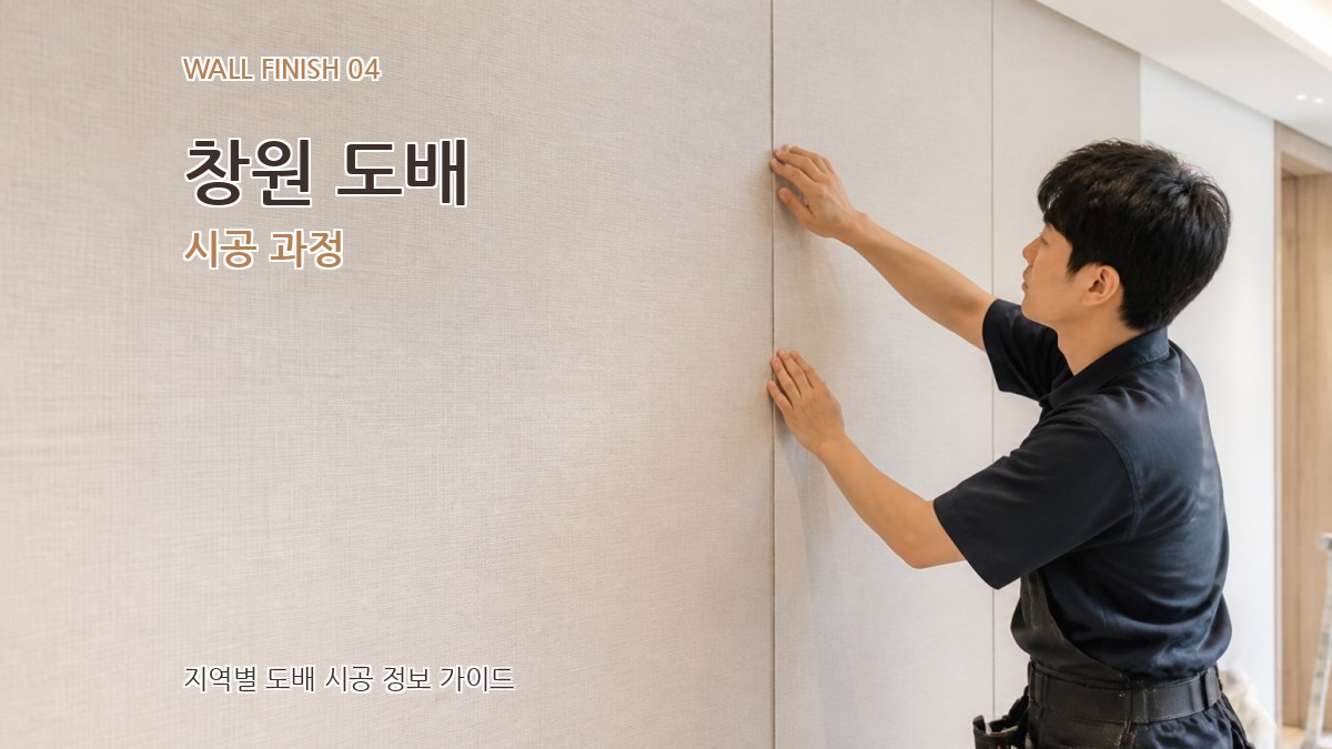 창원 도배 시공 과정