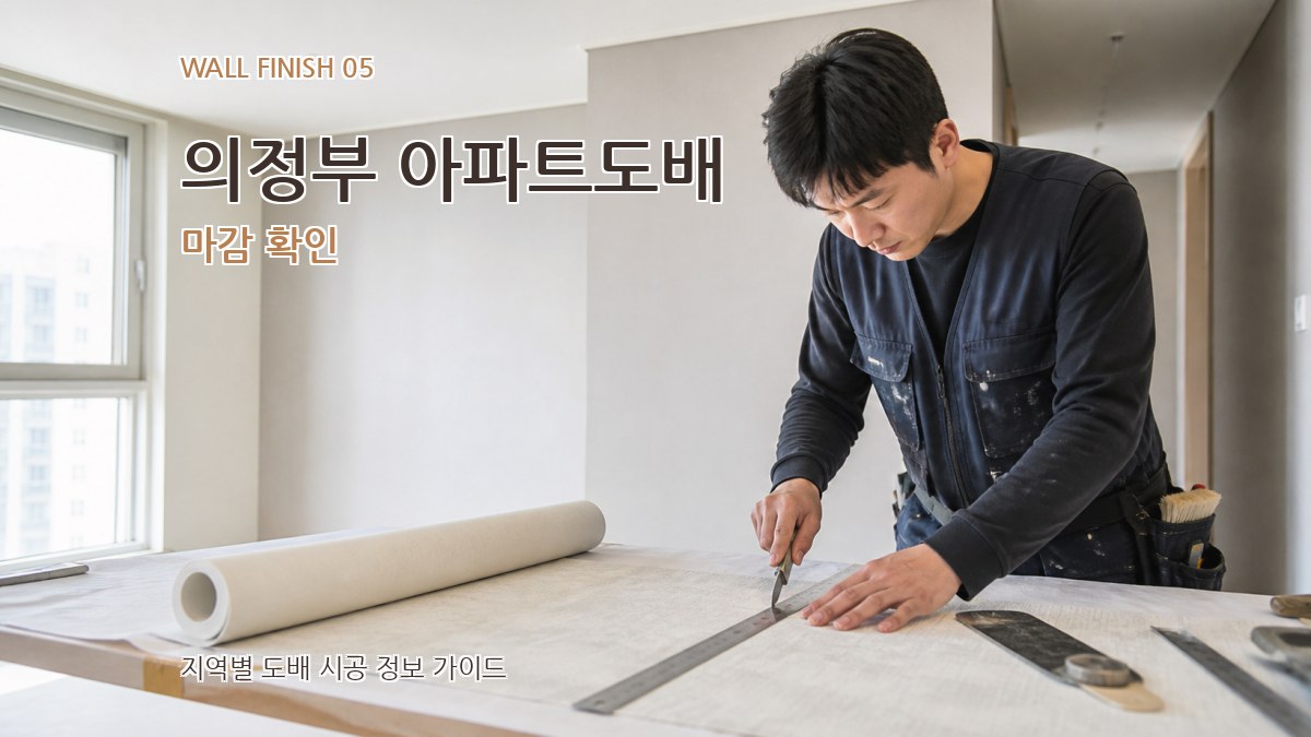 의정부 아파트도배 마감 확인