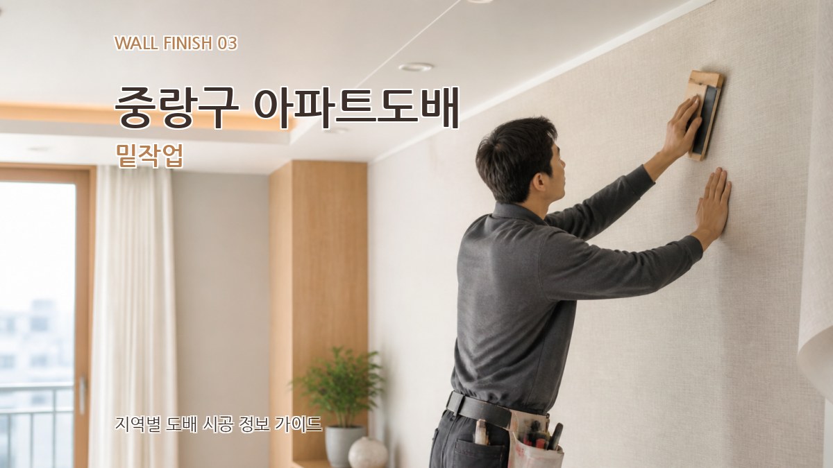중랑구 아파트도배 밑작업