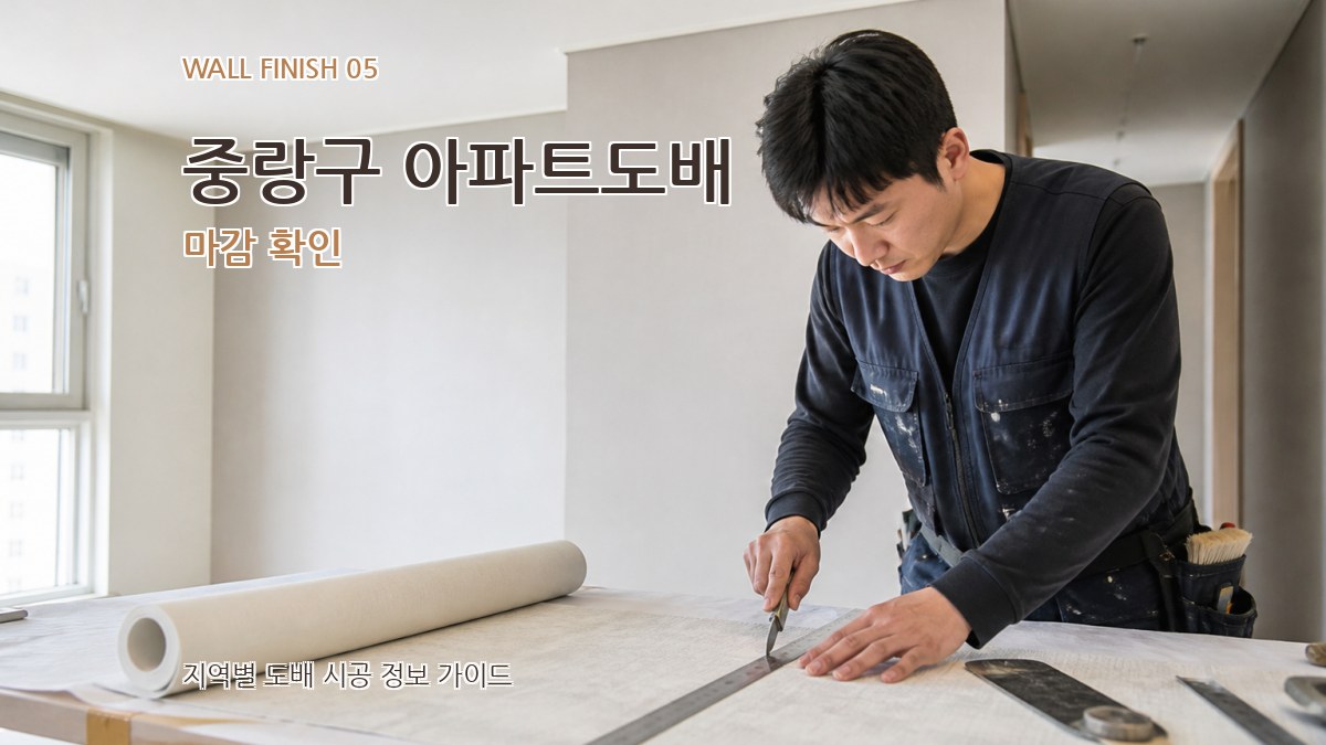 중랑구 아파트도배 마감 확인