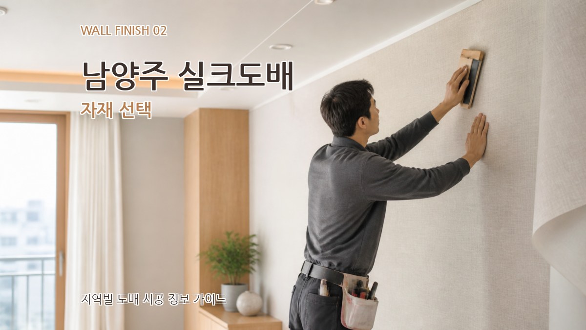 남양주 실크도배 자재 선택