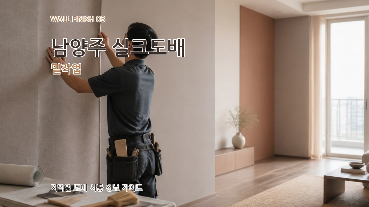 남양주 실크도배 밑작업