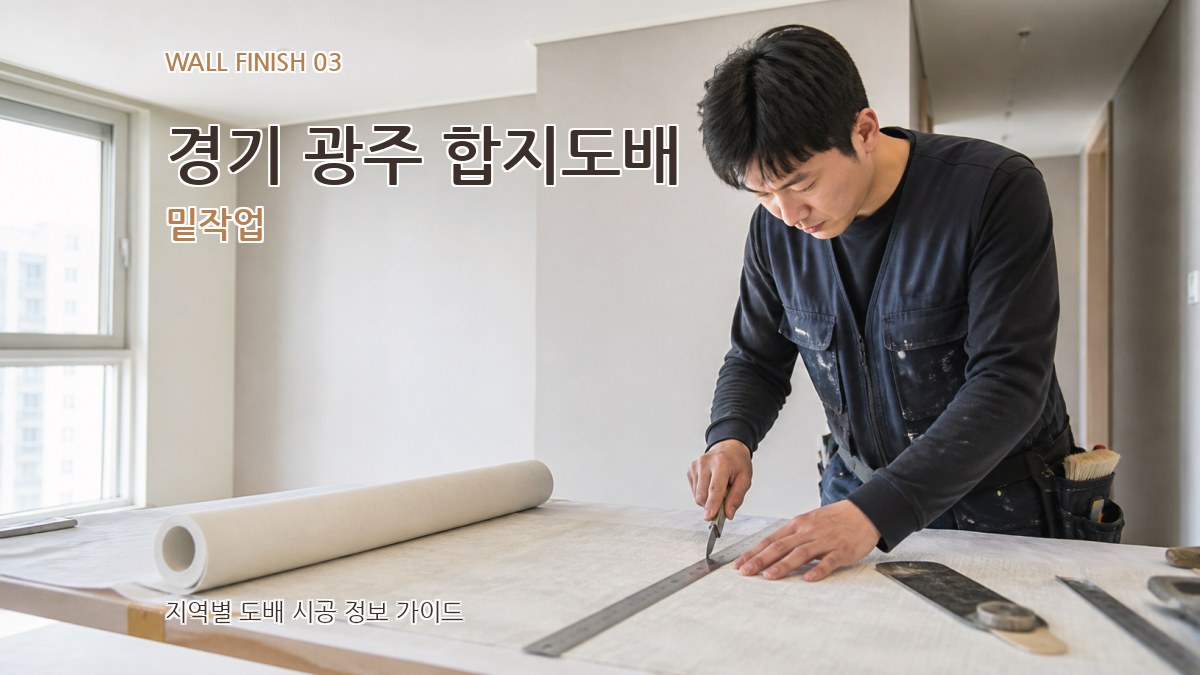 경기 광주 합지도배 밑작업
