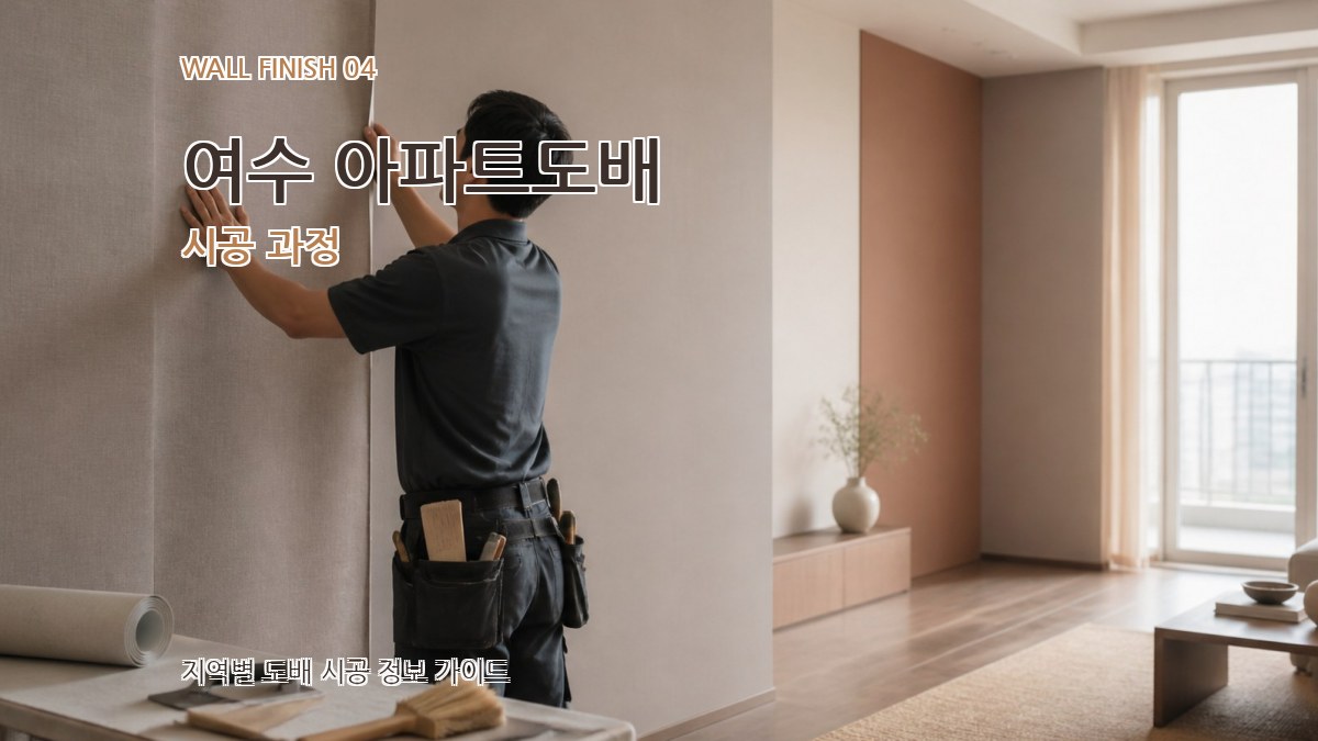 여수 아파트도배 시공 과정