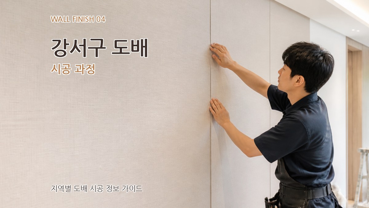 강서구 도배 시공 과정