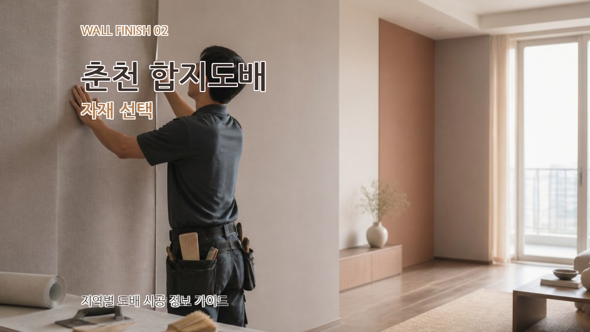 춘천 합지도배 자재 선택