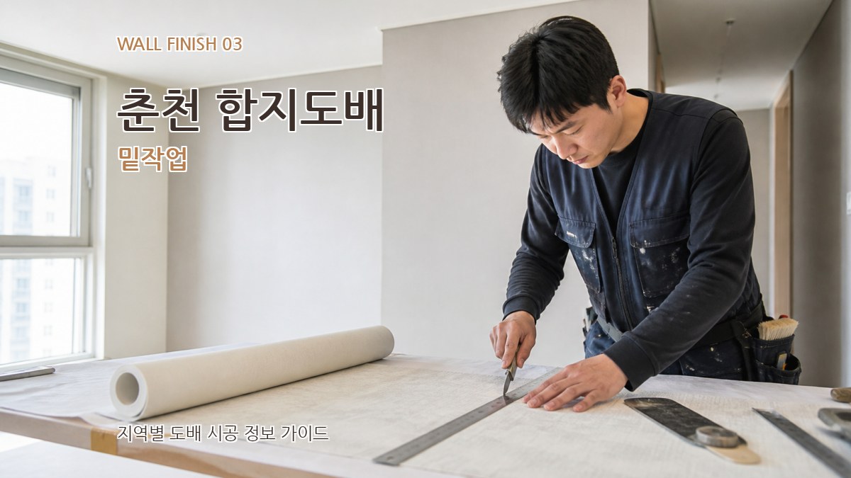춘천 합지도배 밑작업