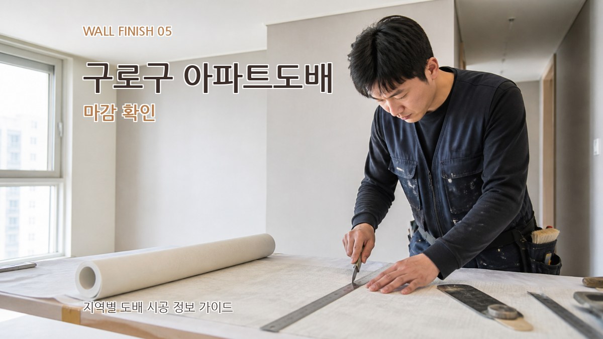 구로구 아파트도배 마감 확인