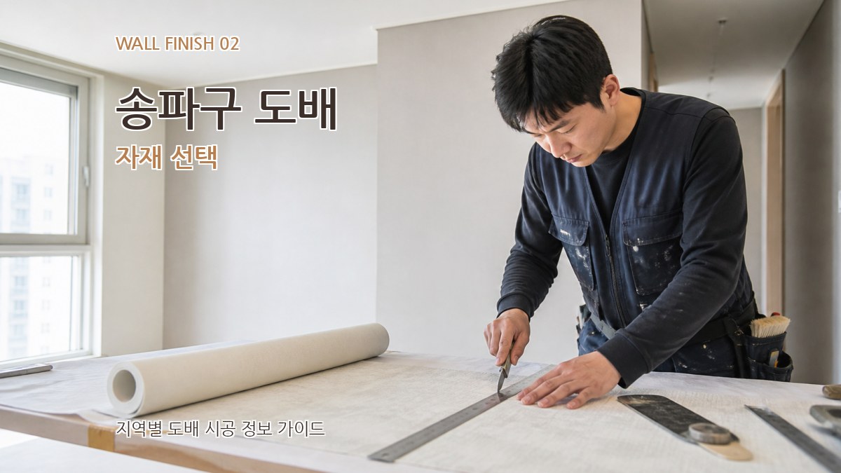 송파구 도배 자재 선택