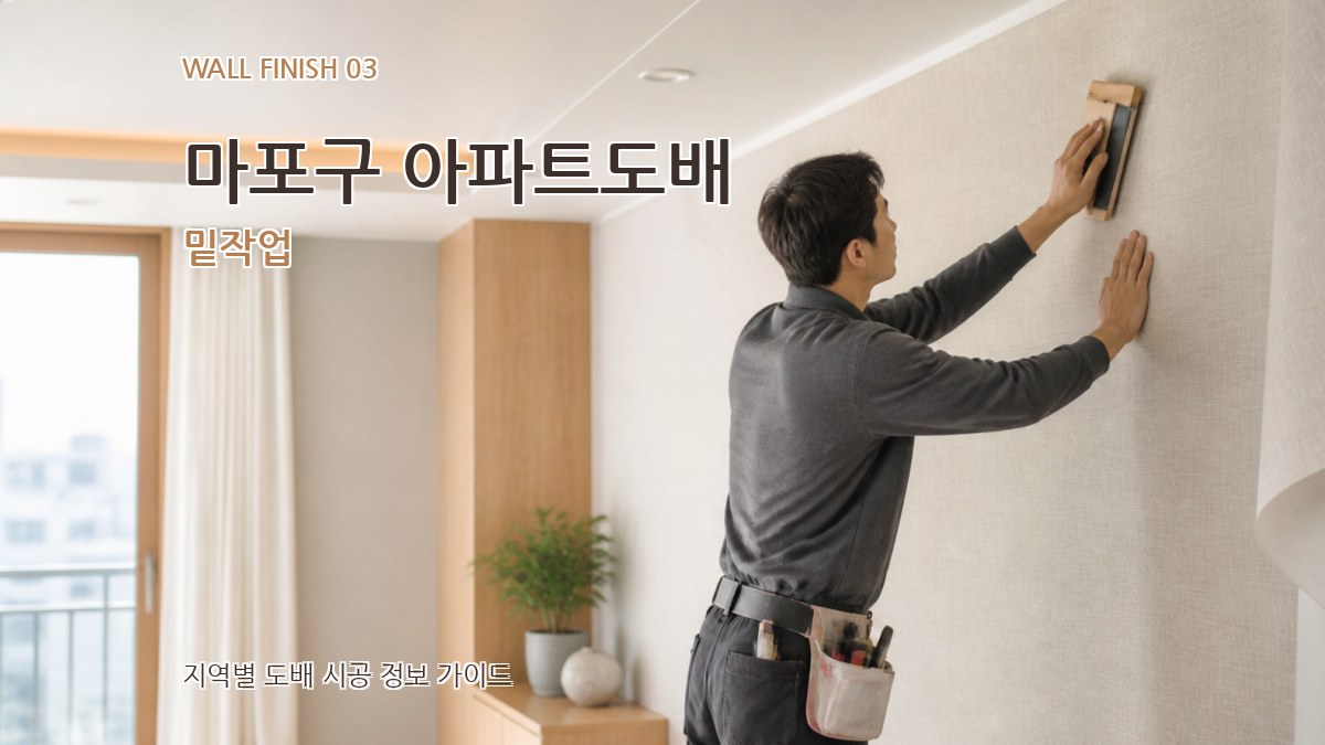 마포구 아파트도배 밑작업