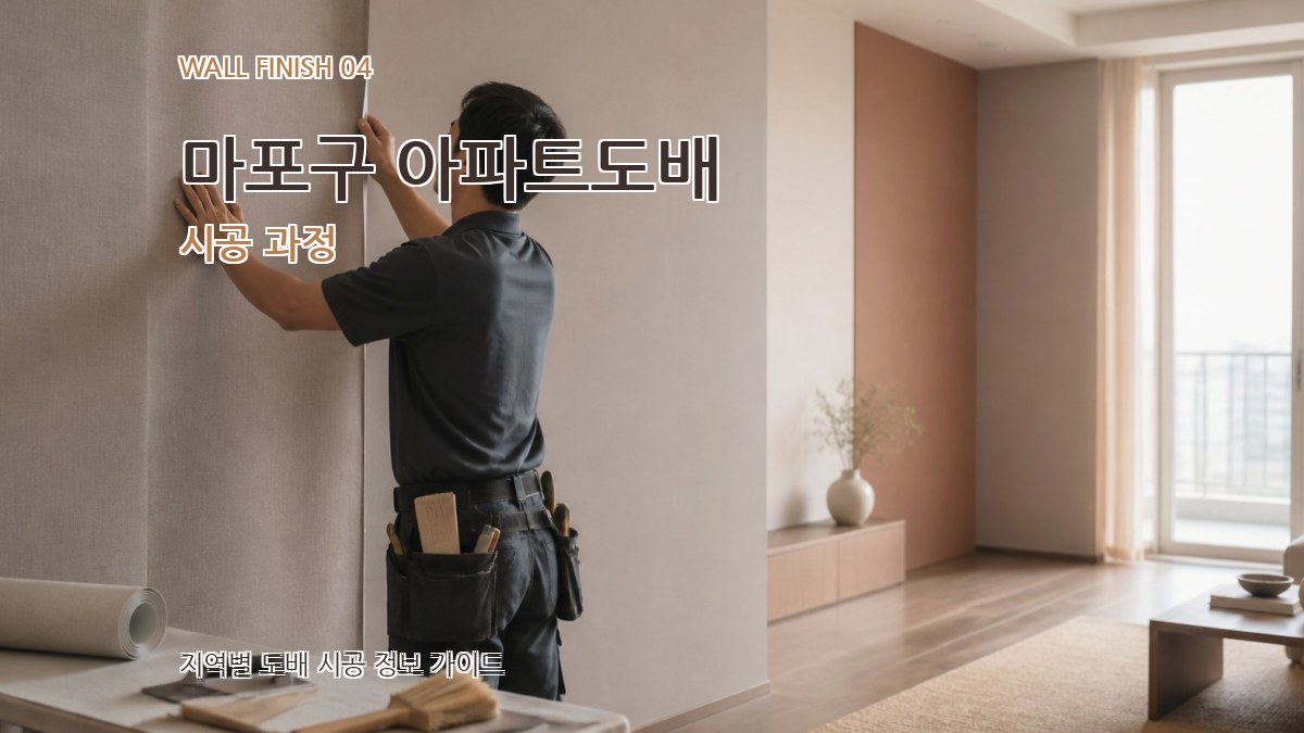 마포구 아파트도배 시공 과정