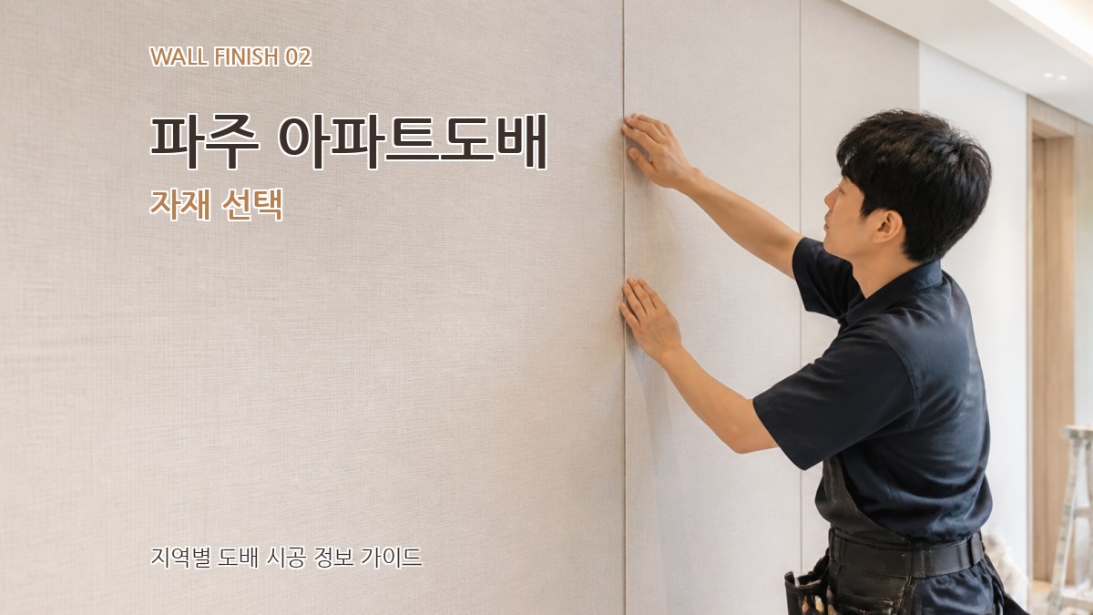 파주 아파트도배 자재 선택