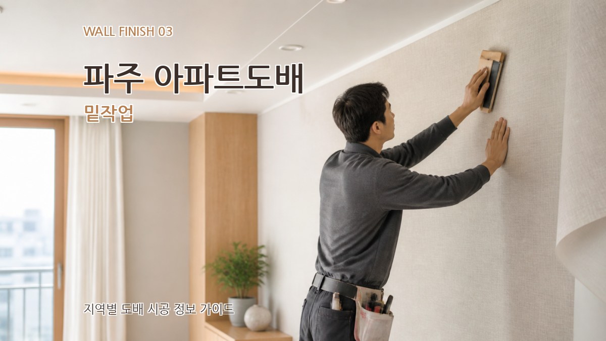 파주 아파트도배 밑작업