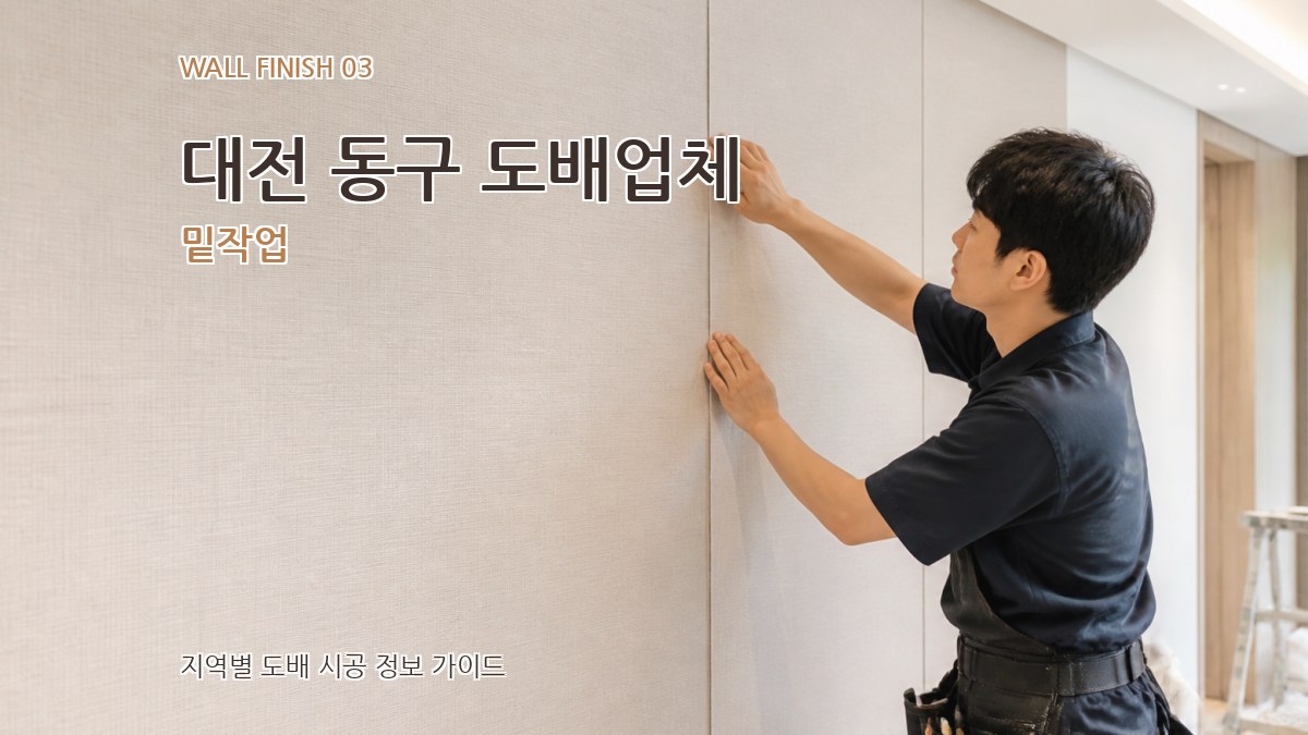 대전 동구 도배업체 밑작업
