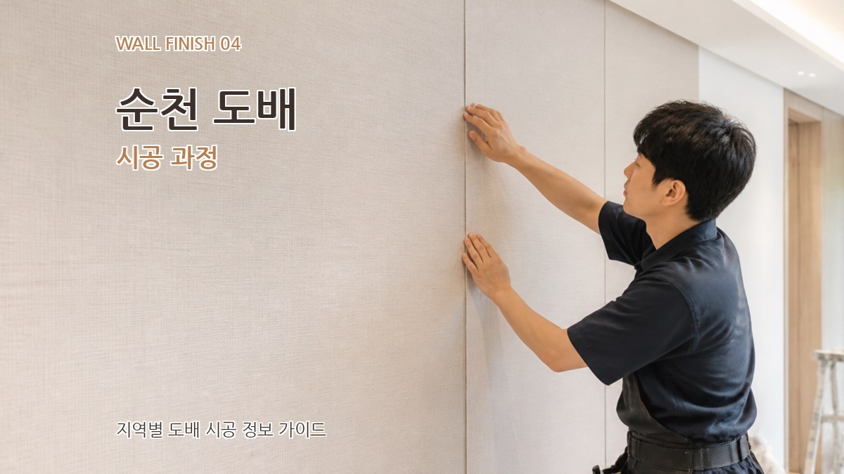 순천 도배 시공 과정