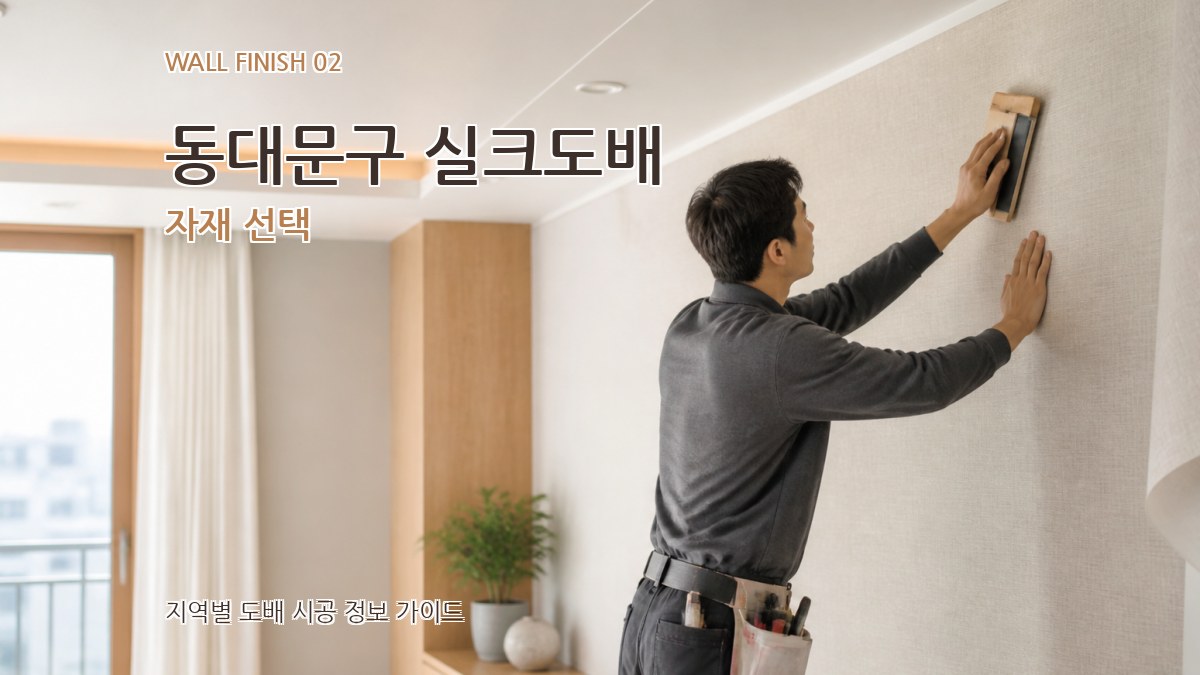동대문구 실크도배 자재 선택