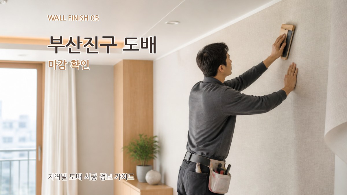 부산진구 도배 마감 확인