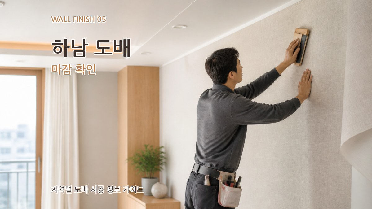 하남 도배 마감 확인