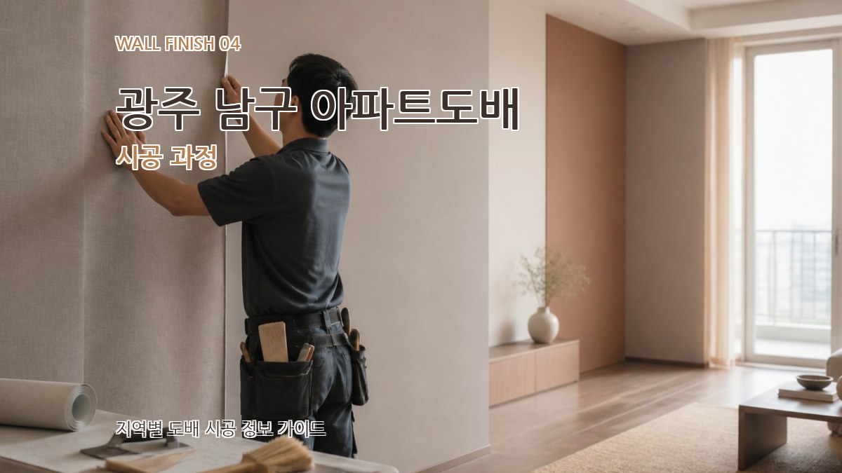 광주 남구 아파트도배 시공 과정
