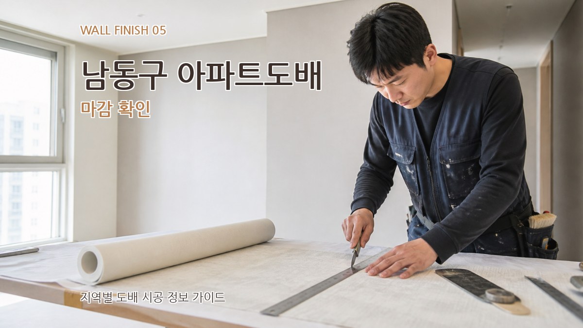 남동구 아파트도배 마감 확인
