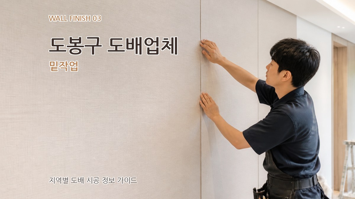도봉구 도배업체 밑작업