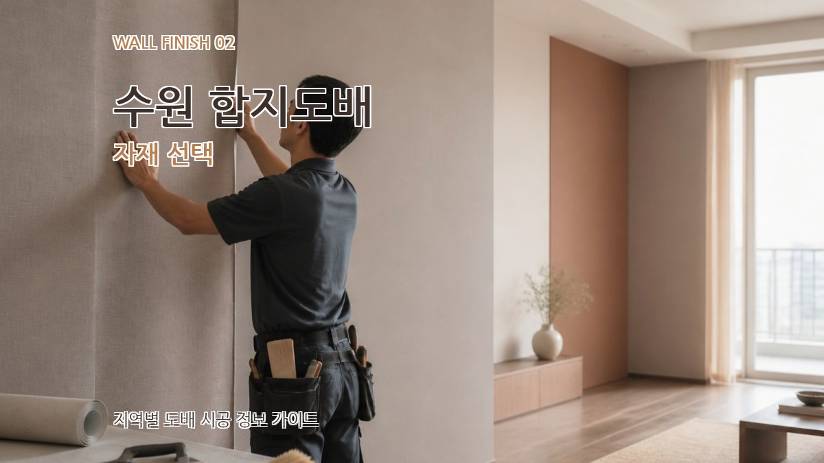 수원 합지도배 자재 선택