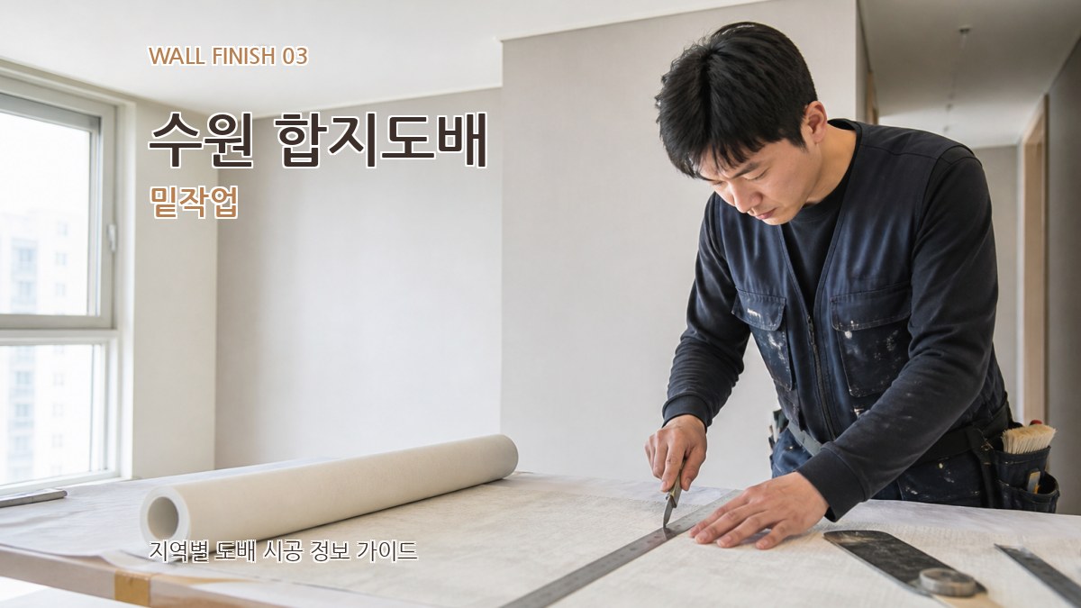 수원 합지도배 밑작업