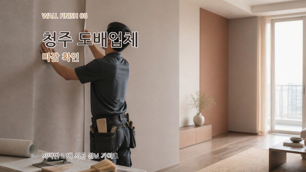 청주 도배업체 마감 확인