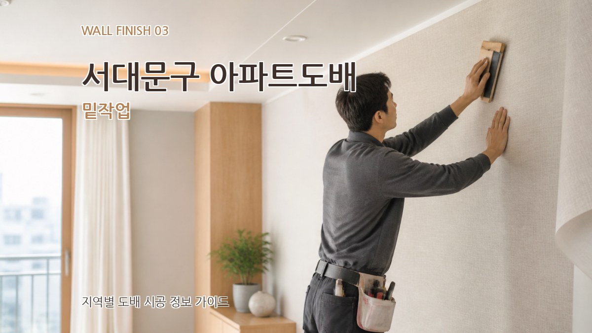 서대문구 아파트도배 밑작업