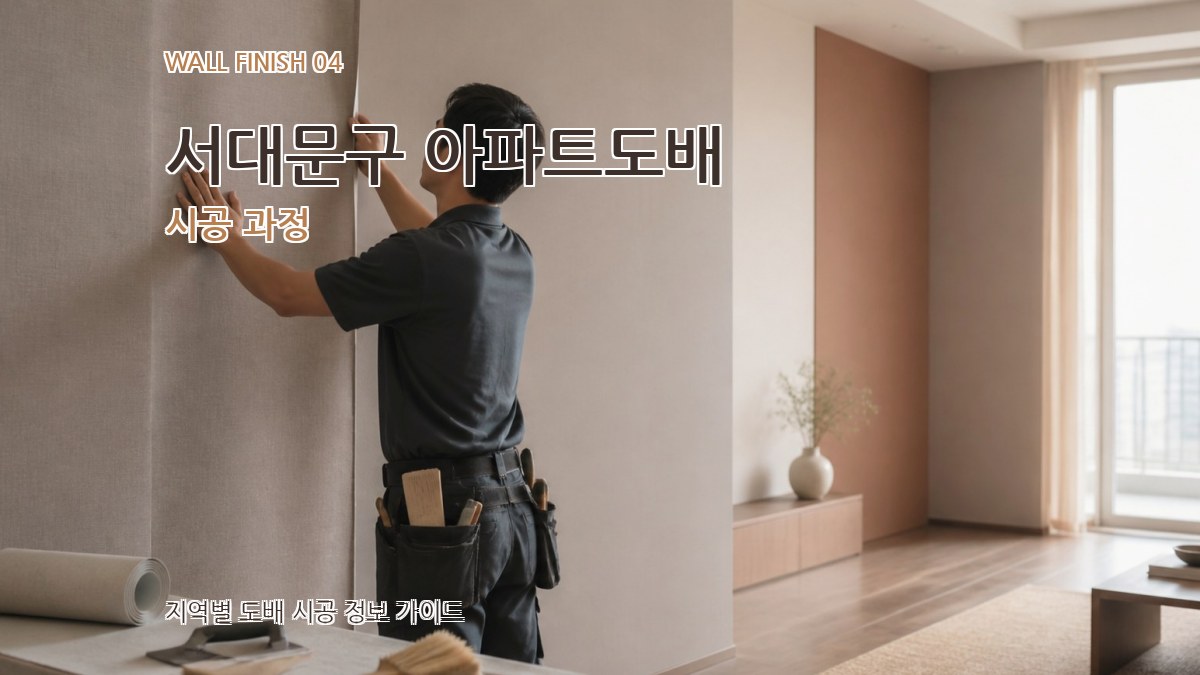서대문구 아파트도배 시공 과정
