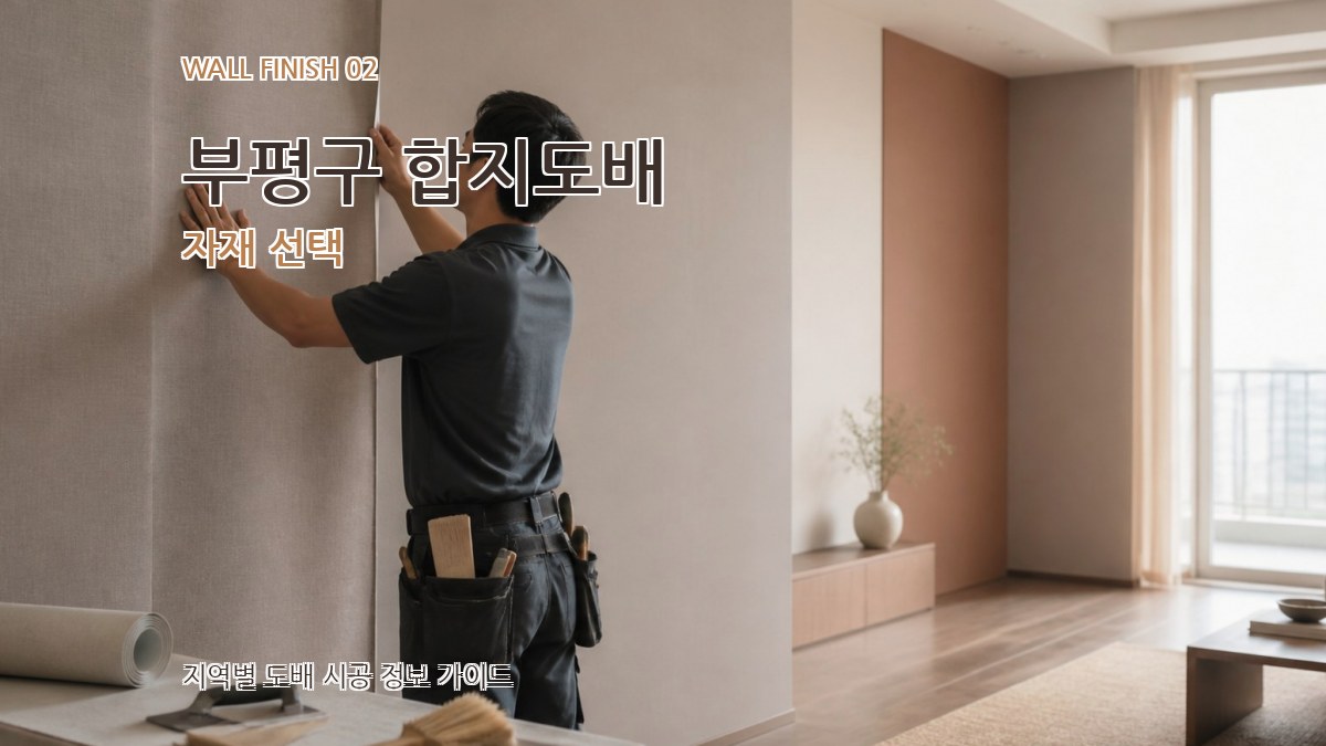 부평구 합지도배 자재 선택