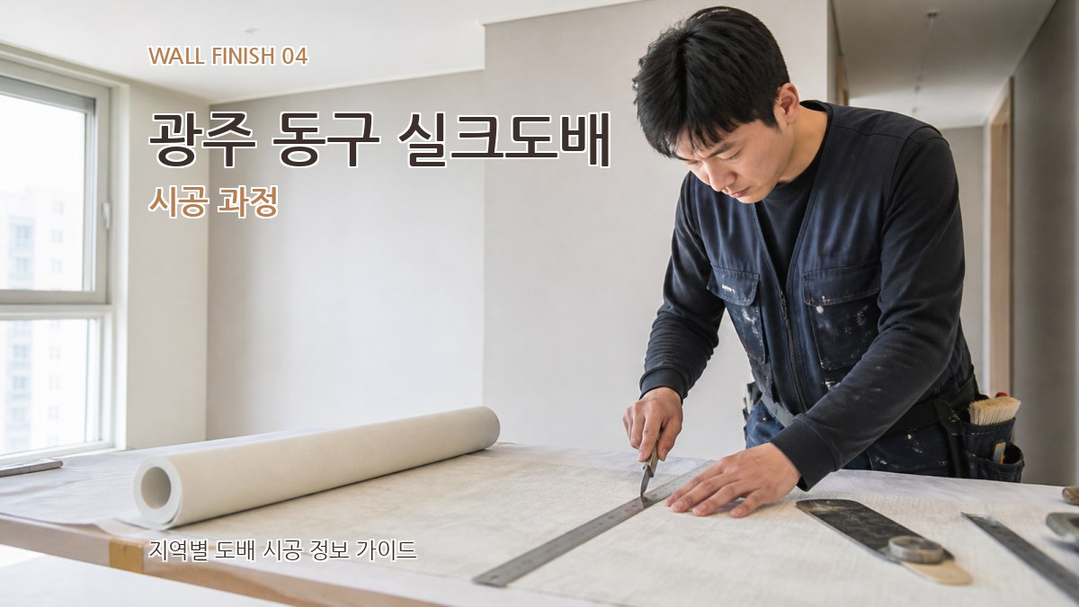 광주 동구 실크도배 시공 과정