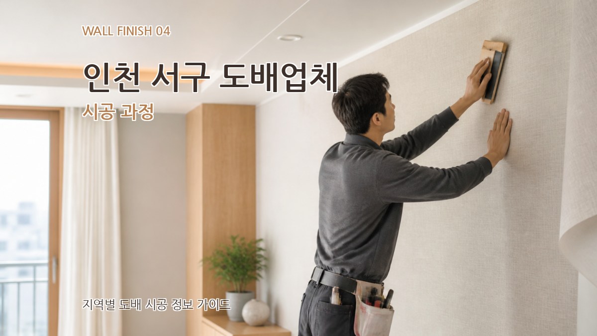 인천 서구 도배업체 시공 과정