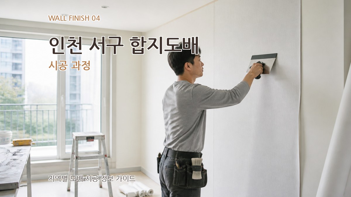 인천 서구 합지도배 시공 과정