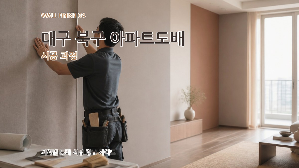 대구 북구 아파트도배 시공 과정