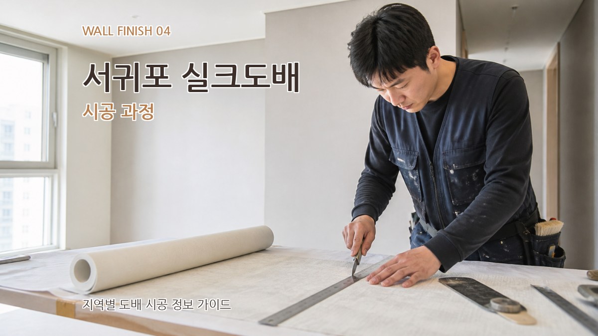 서귀포 실크도배 시공 과정