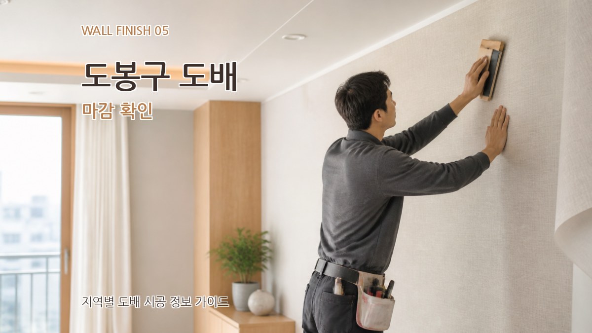 도봉구 도배 마감 확인