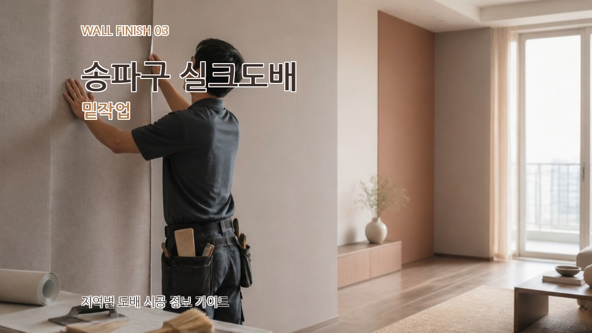 송파구 실크도배 밑작업