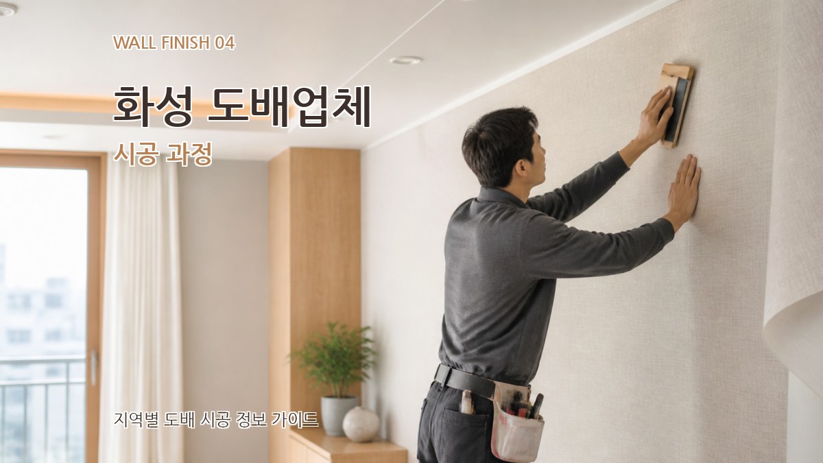 화성 도배업체 시공 과정