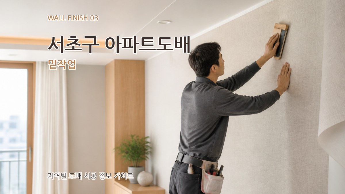 서초구 아파트도배 밑작업