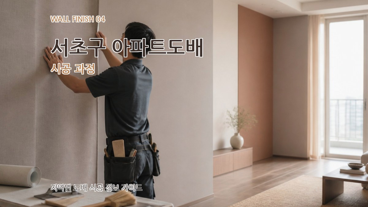 서초구 아파트도배 시공 과정