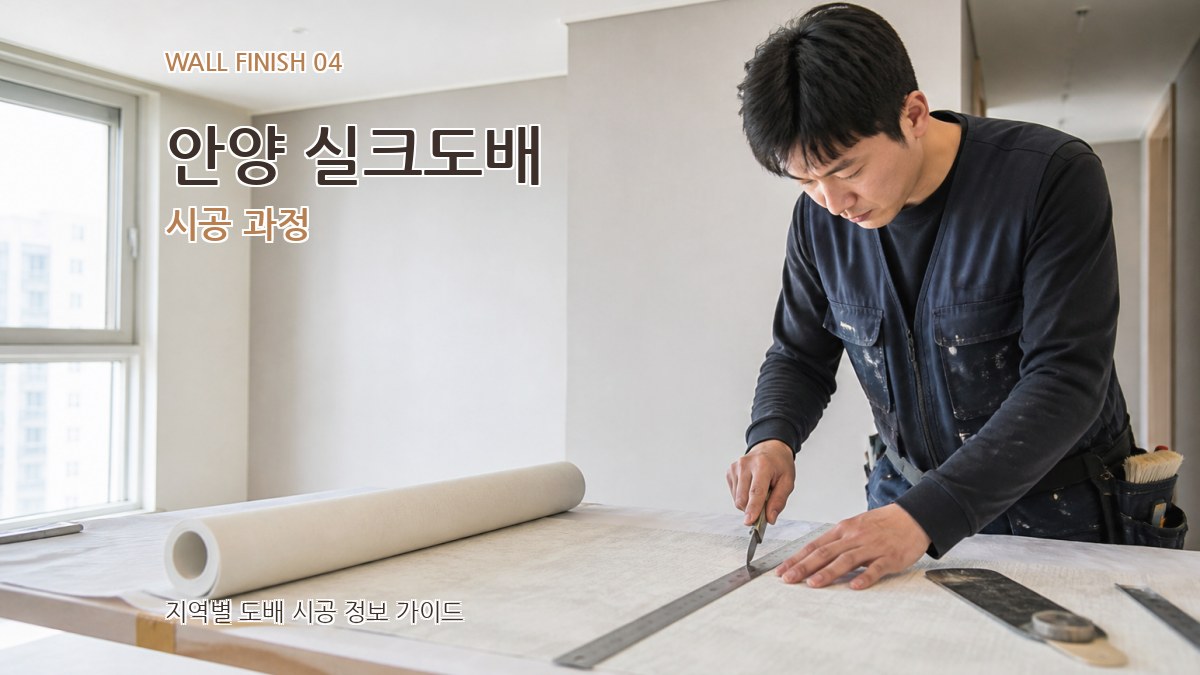 안양 실크도배 시공 과정