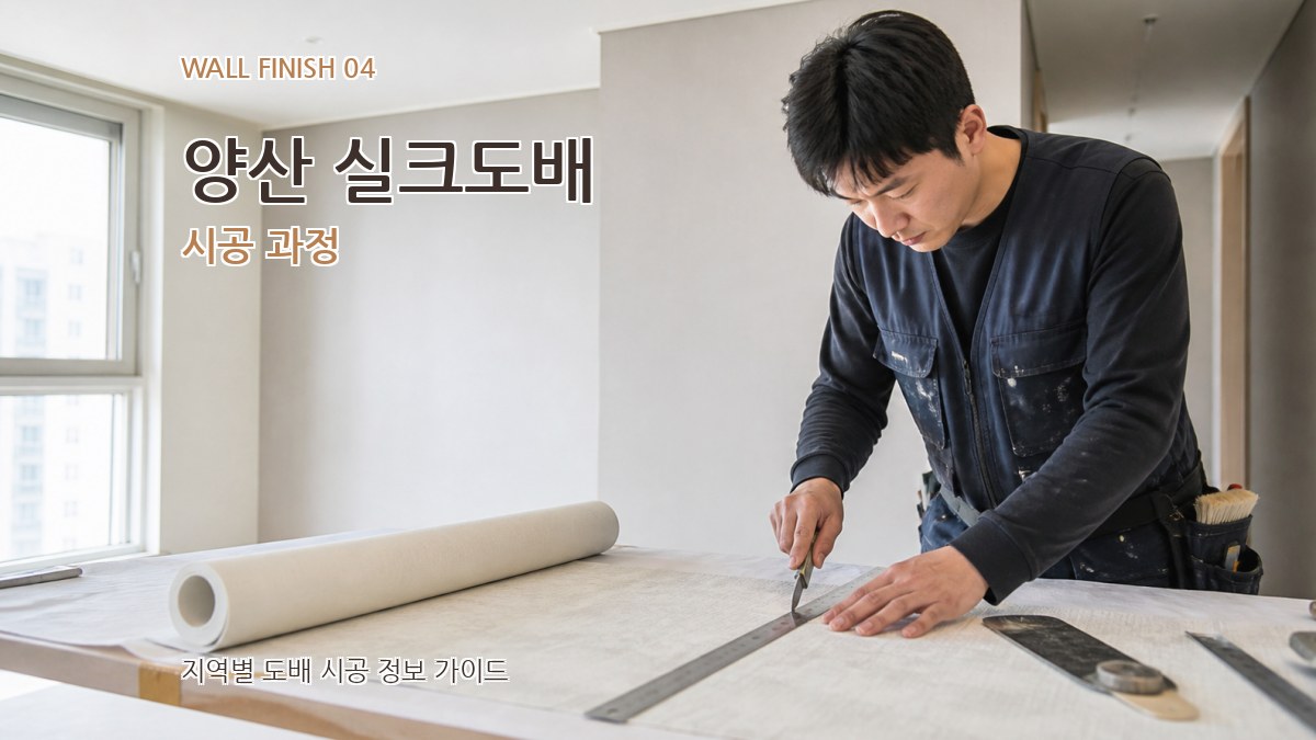 양산 실크도배 시공 과정