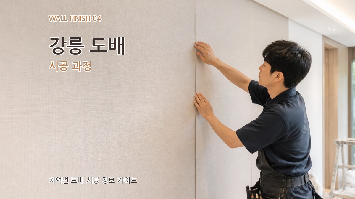 강릉 도배 시공 과정