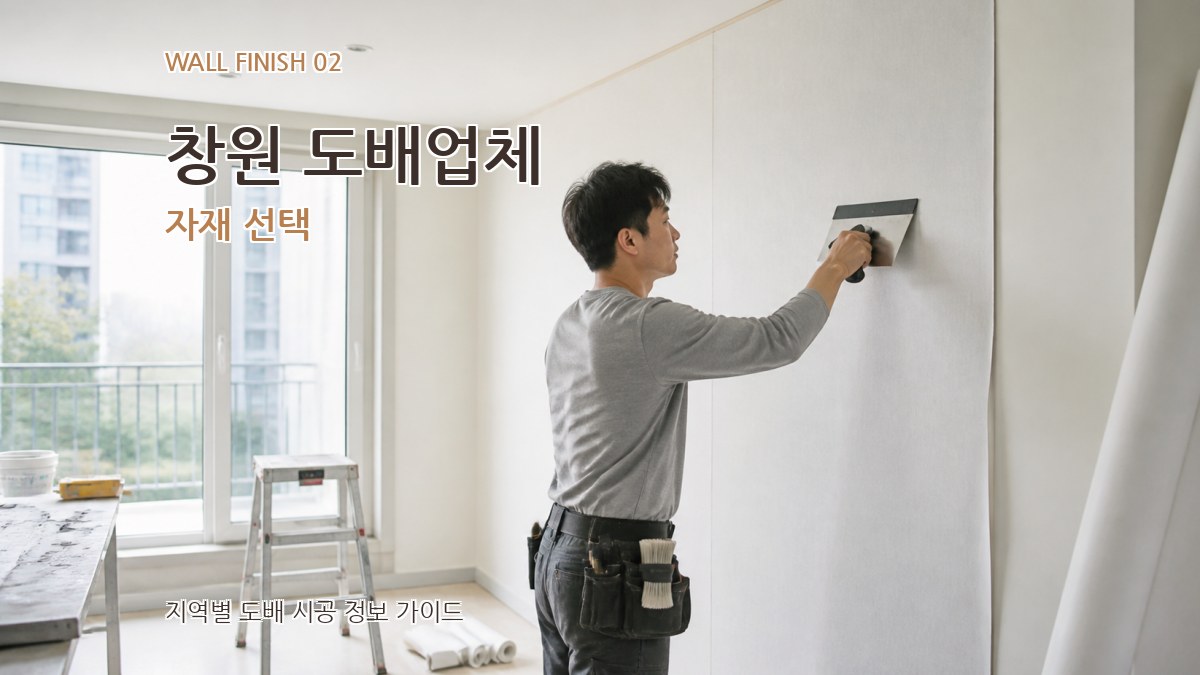 창원 도배업체 자재 선택
