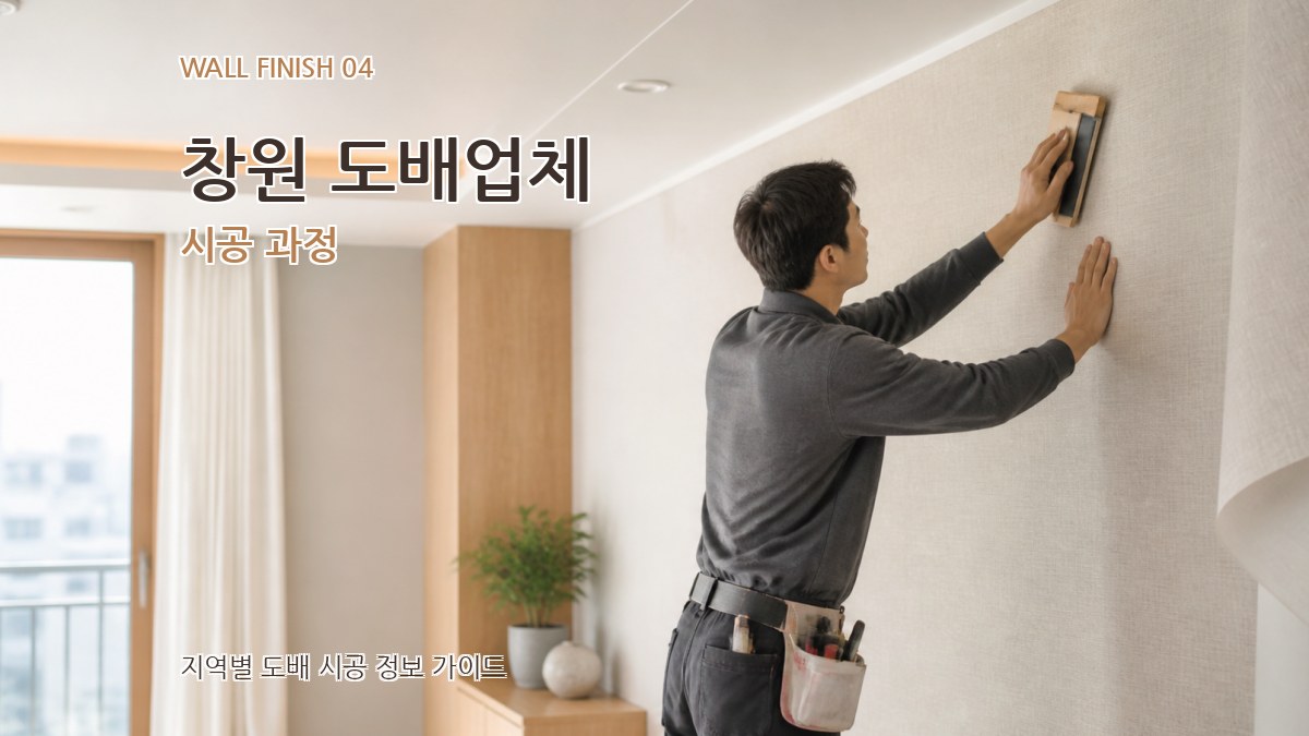 창원 도배업체 시공 과정
