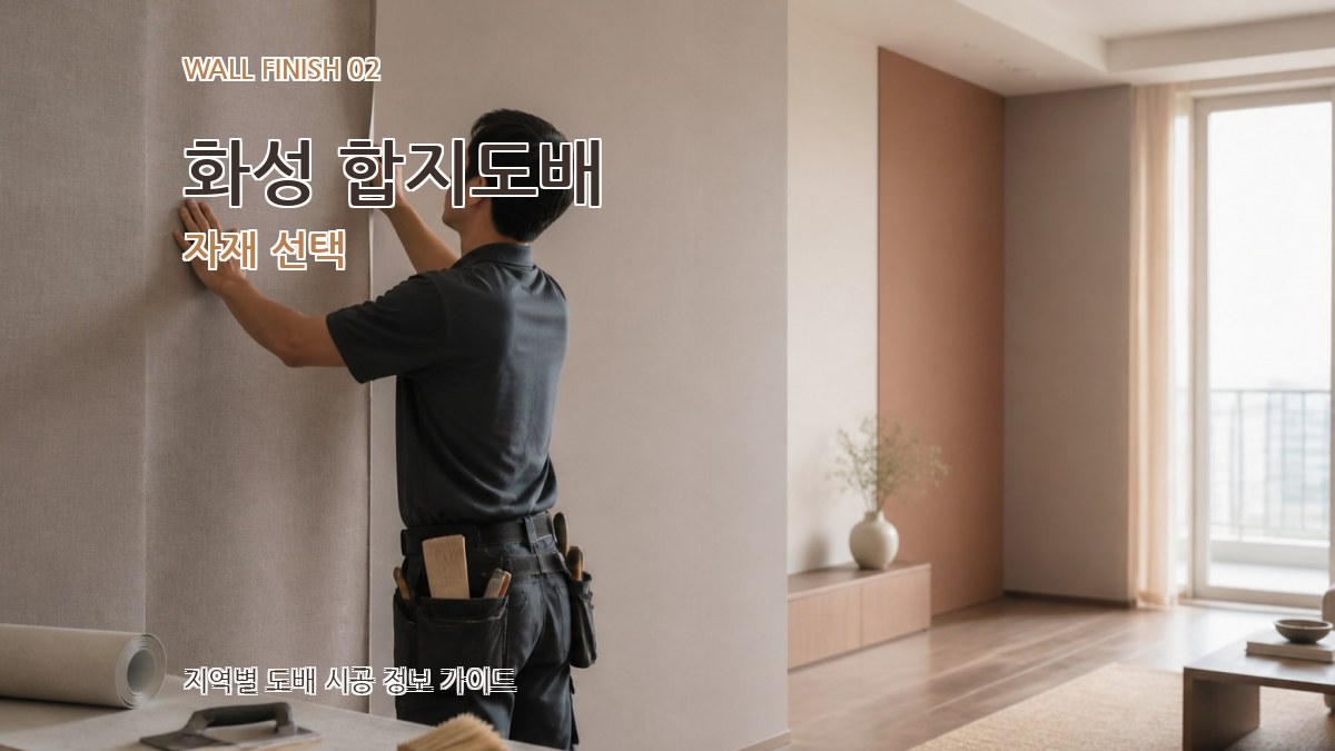 화성 합지도배 자재 선택