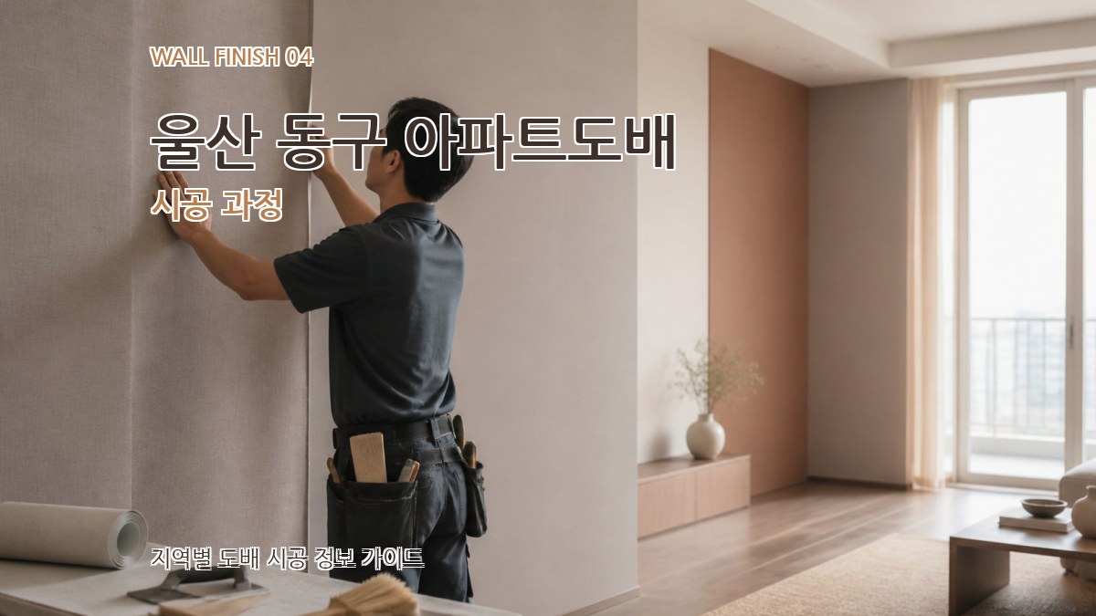 울산 동구 아파트도배 시공 과정