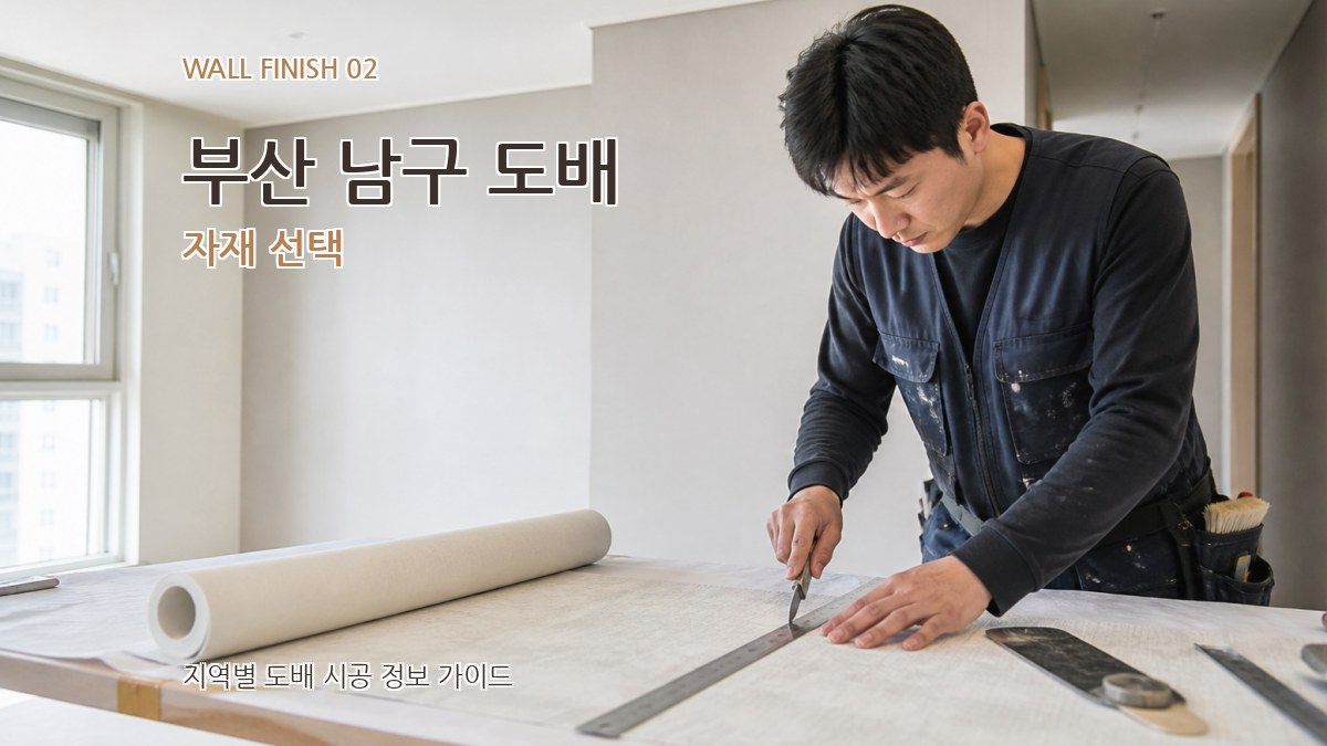 부산 남구 도배 자재 선택